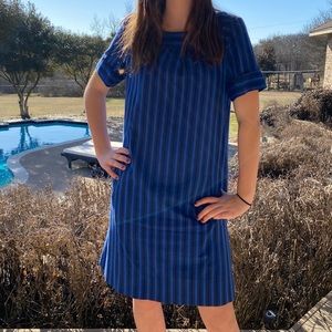 Anthropologie Blue HD Dress
